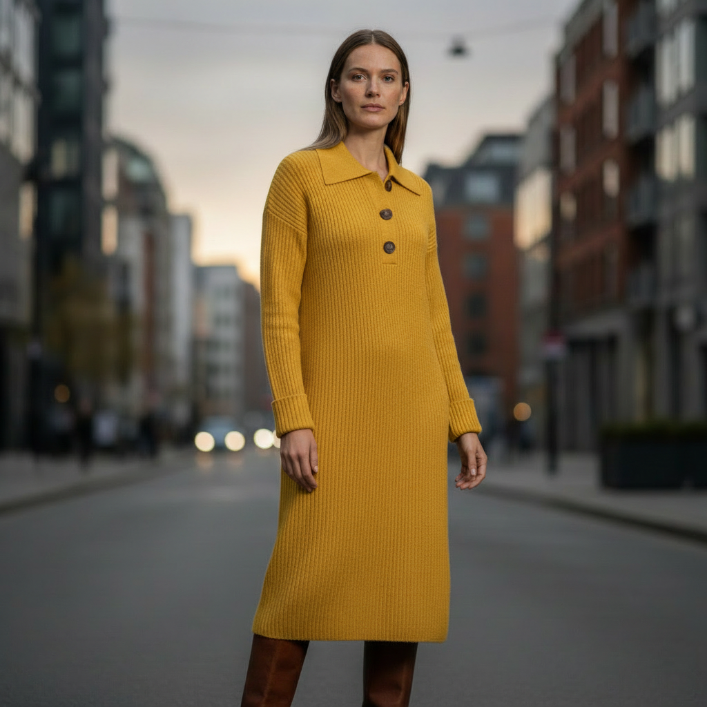 Damaris – Vestido con Cuello Polo