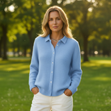Fiora – Cárdigan con Cuello Polo