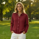 Fiora – Cárdigan con Cuello Polo