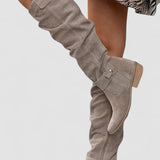 Sara | Botas Elegantes Hasta La Rodilla Con Tacón Cómodo