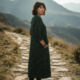 Valentina – Vestido Maxi con Estampado de Hojas