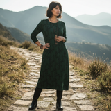 Valentina – Vestido Maxi con Estampado de Hojas