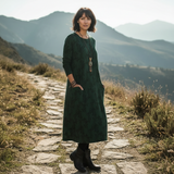 Valentina – Vestido Maxi con Estampado de Hojas